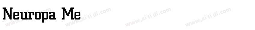 Neuropa Medium字体转换